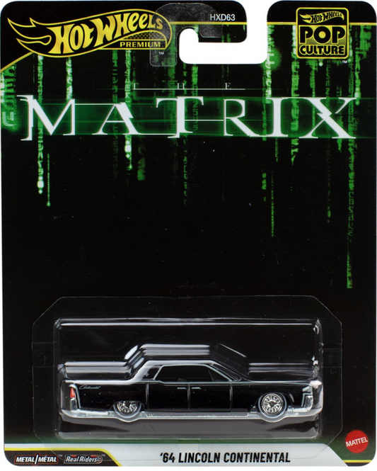 Hot Wheels Premium Pop Culture '64 Lincoln Continental The Matrix 2026 Mix 1 - NOVA ARC MARKETPLACE